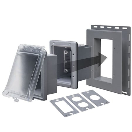 Weatherproof Cover, Single Gang Box Type, 1 Gang, Non-metallic, In-Use Cover Type MPN:MR420CG