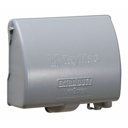 1 -Gang Horizontal Weatherproof Cover, Aluminum MPN:MX4380S
