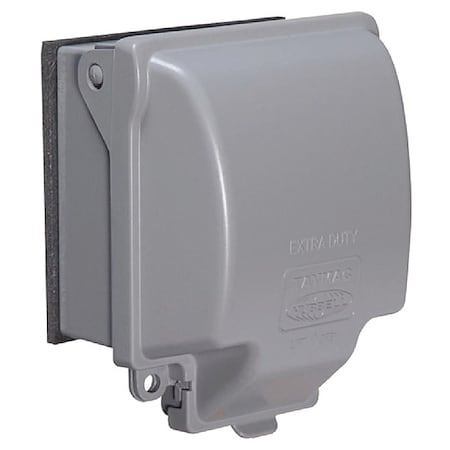 Weatherproof Cover, 2 Gang, Double Gang Box Type, Aluminum, In-Use Cover Type MPN:MX6200