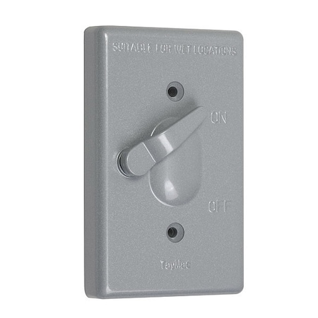 Weatherproof Cover, Vertical, 1-Gang, Gray MPN:TC100S