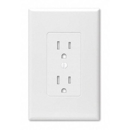 Masque Duplex Decorator Cover, Number of Gangs: 1 Plastic, White MPN:2600W