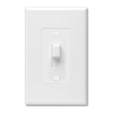 Masque Toggle Decorator Cover, Number of Gangs: 1 Plastic, White MPN:2670W