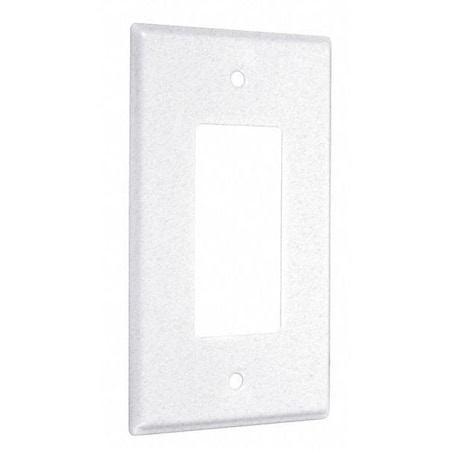 Decorator Jumbo Wall Plates, Number of Gangs: 1 Metal, Textured Finish, White MPN:WJTW-R