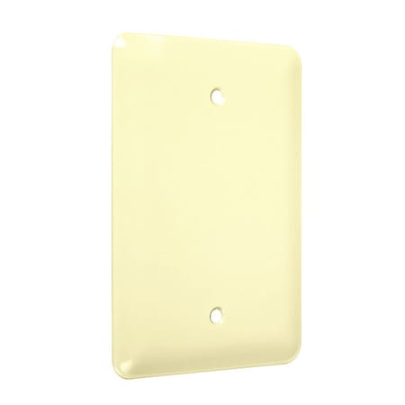 Blank Maxi Wall Plates, Number of Gangs: 1 Metal, Smooth Finish, Ivory MPN:WMI-B