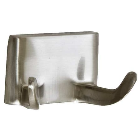 Bathroom Hook, 2 Hook, 1-1/2In D, Satin MPN:01-9402SN