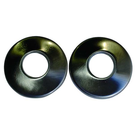 Rod Flanges, Satin Nickel, 1 3/4 in W, PR MPN:01-9659SN