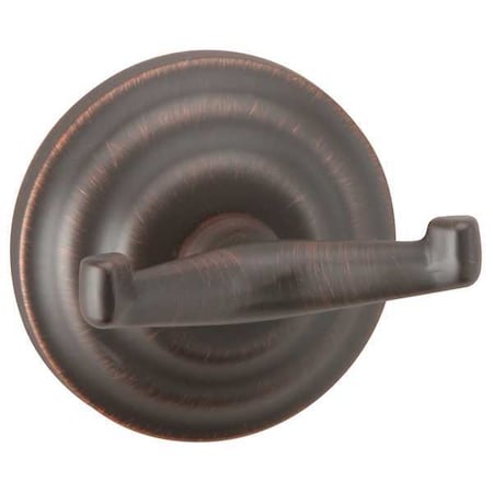Bathroom Hook, 2 Hook, 2-3/8In, Oil Rubbed MPN:04-BRN6202
