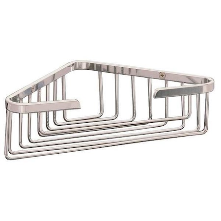 Corner Basket, 9 In W, Brass, Polished MPN:05-1086M