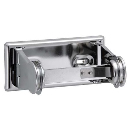 Toilet Paper Holder, Double Post, Silver MPN:01-F1015