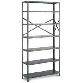 Tri-Boro Klip-It 5 Shelf 20 Ga Open Solid Steel Shelving Add On 48