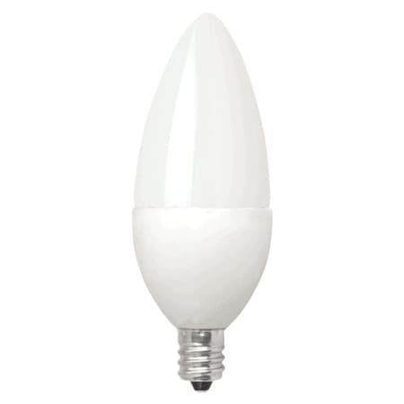 LED, 4W B11 ND 2400K E12, Frost, Blunt Tip MPN:LED4E12B1124KF