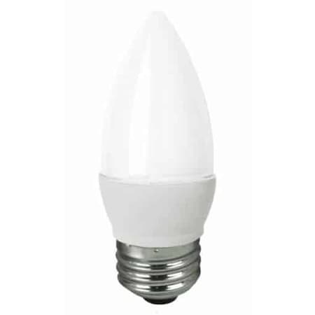 LED, 4W B11, DIM, 2400K E26, Frost, Blunt Tip MPN:LED4E26B1124KF