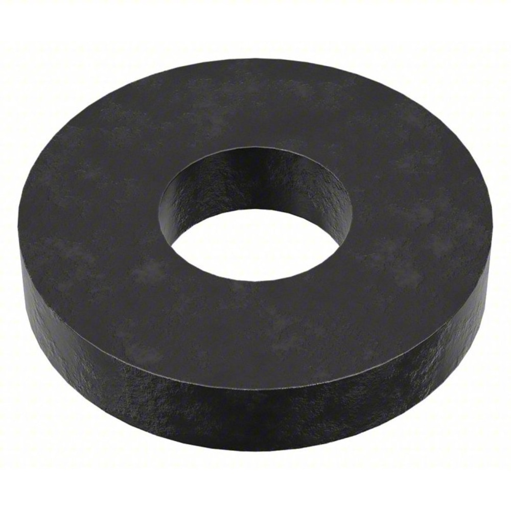 TE-CO Hardened Flat Washers, Bolt Size #10, Outside 1/2in, Inside 13/63in, Black, Pack Of 25 Washers MPN:42600