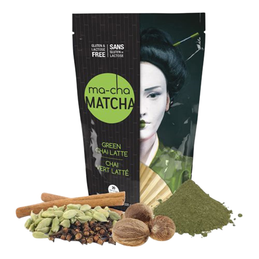 Ma-Cha Green Chai Latte Mix, 7.9 Oz, 12 Per Box, Carton Of 6 Boxes MPN:118-CS