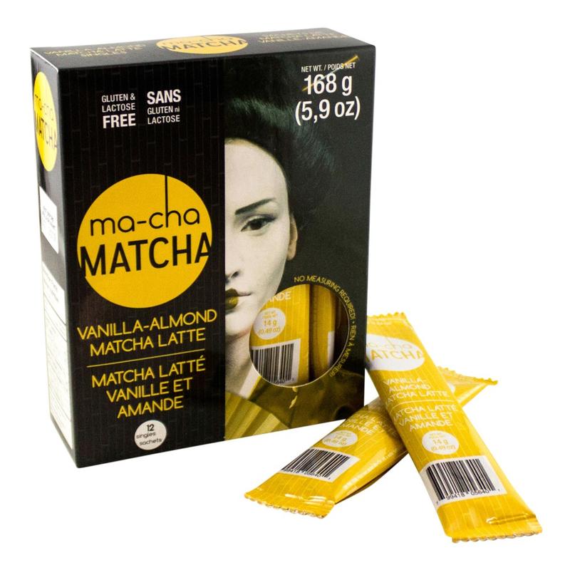 Ma-Cha Vanilla Almond Matcha Sticks, 5.9 Oz, 12 Per Box, Carton Of 6 Boxes MPN:124-CS