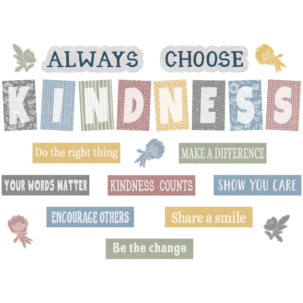 Teacher Created Resources Classroom Cottage Bulletin Board 23-Piece Set, Always Choose Kindness MPN:TCR7172
