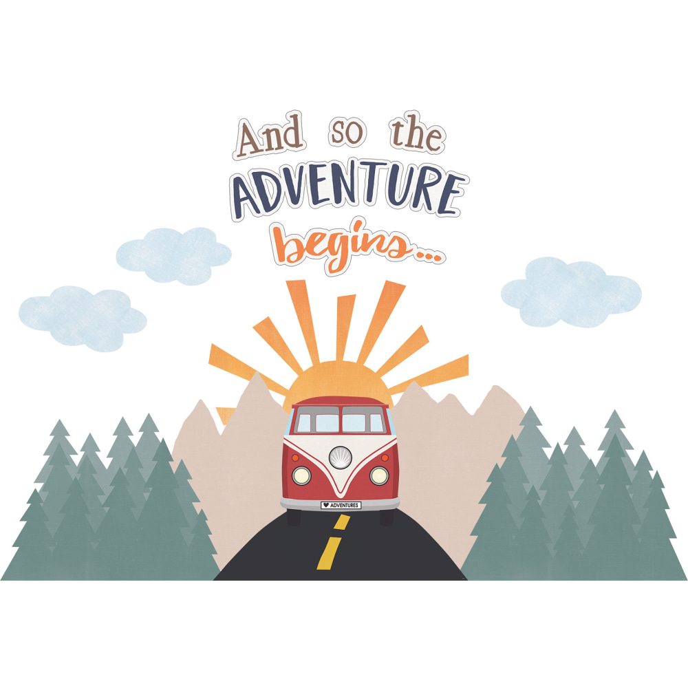 Teacher Created Resources Moving Mountains Road Trip The Adventure Begins Bulletin Board Set, 15 Pieces MPN:TCR9224