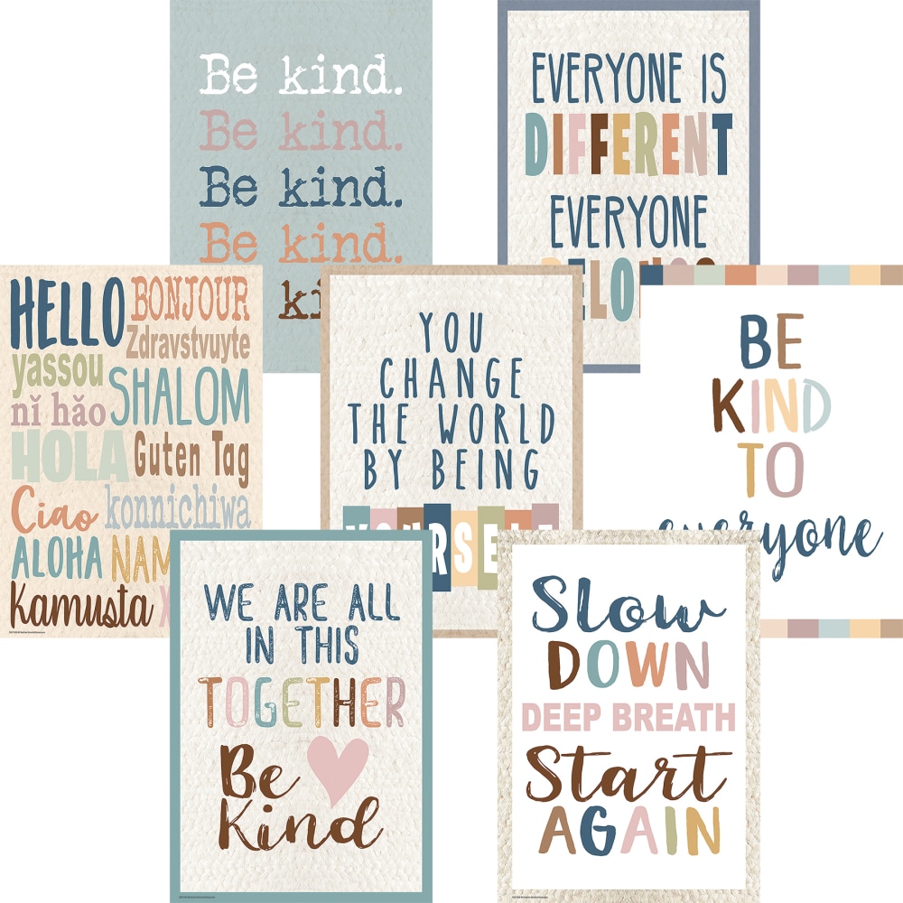 Teacher Created Resources Everyone Is Welcome Posters, 13-3/8in x 19in, Set Of 7 Posters MPN:TCR2088687