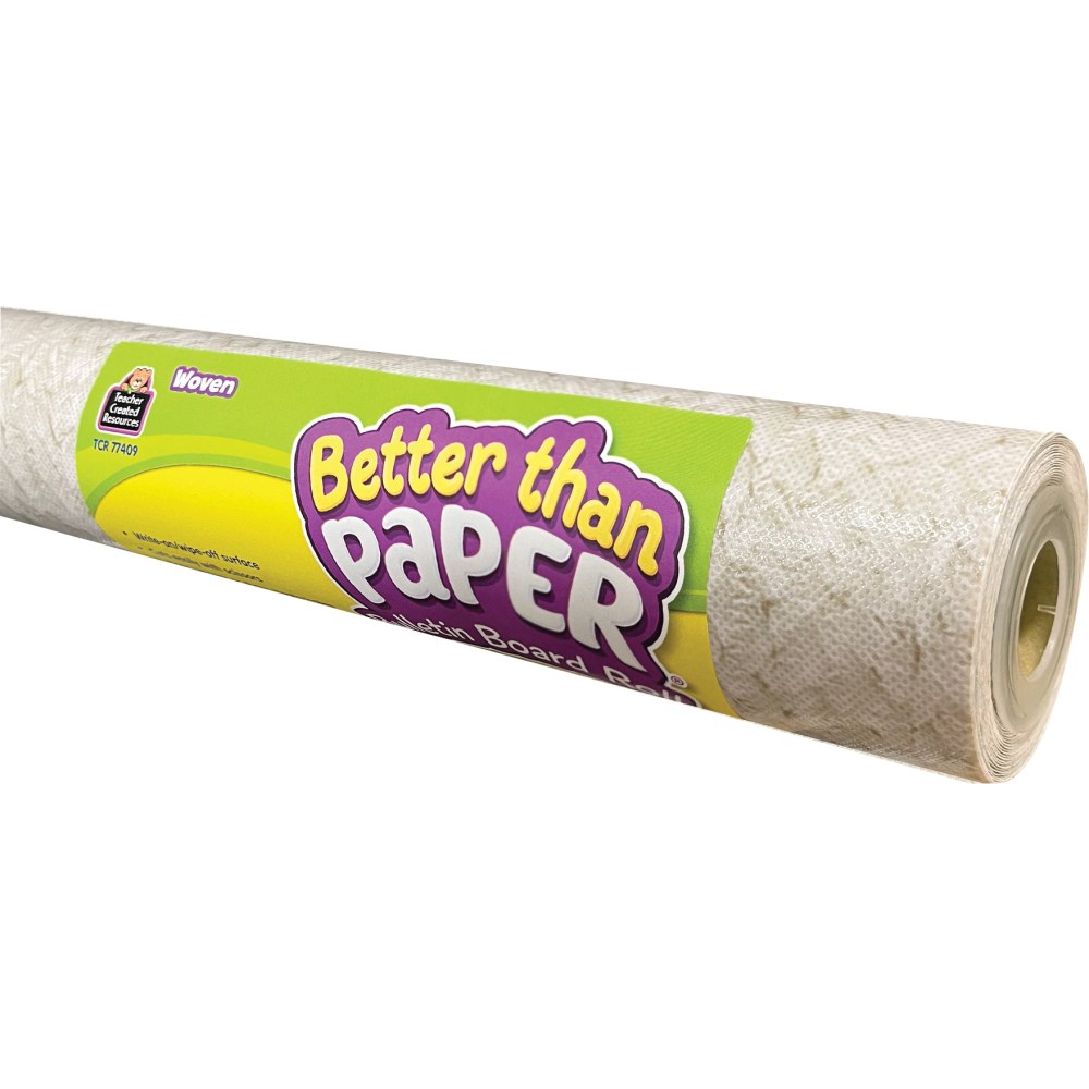 Teacher Created Resources Better Than Paper Bulletin Board Paper Rolls, 4ft x 12ft, Woven, Pack Of 4 Rolls MPN:TCR32445