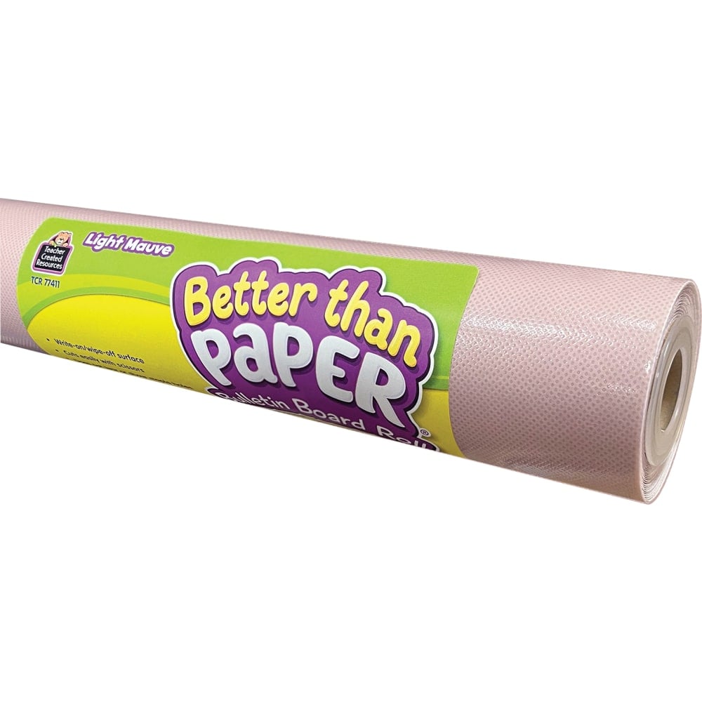 Teacher Created Resources Better Than Paper Bulletin Board Paper Rolls, 4ft x 12ft, Light Mauve, Pack Of 4 Rolls MPN:TCR32447