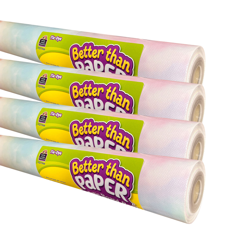 Teacher Created Resources Better Than Paper Bulletin Board Rolls, Tie-Dye, Pack Of 4 Rolls MPN:TCR32454