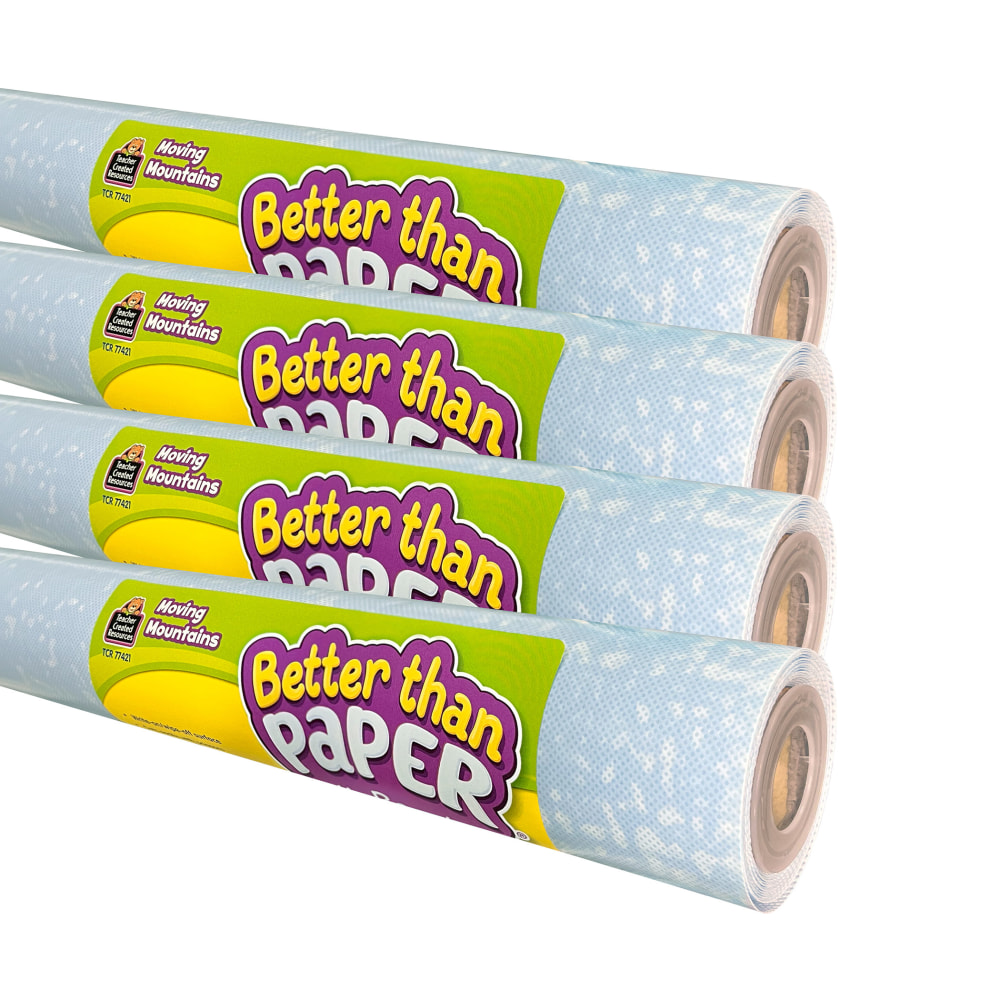 Teacher Created Resources Better Than Paper Bulletin Board Rolls, Moving Mountains, Pack Of 4 Rolls MPN:TCR32455