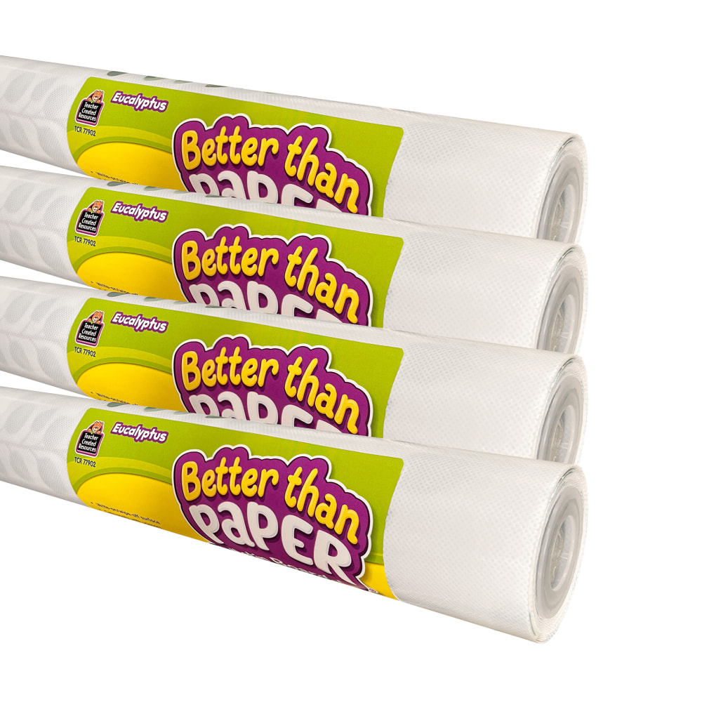 Teacher Created Resources Better Than Paper Bulletin Board Rolls, Eucalyptus, Pack Of 4 Rolls MPN:TCR32457