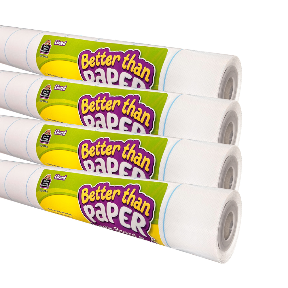 Teacher Created Resources Better Than Paper Bulletin Board Rolls, Lined, Pack Of 4 Rolls MPN:TCR32463