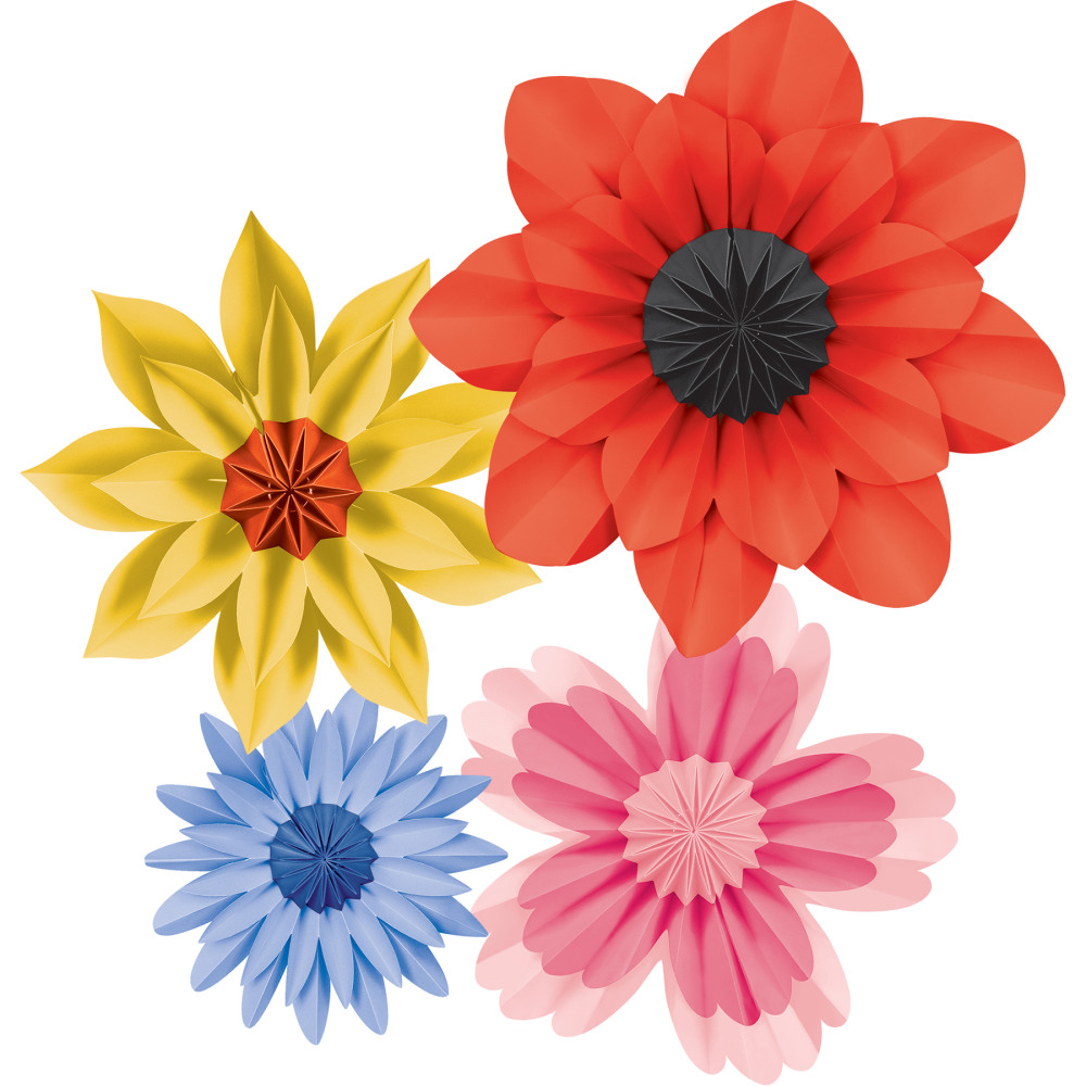 Teacher Created Resources Paper Flowers, Wildflowers, Pack Of 4 Flowers MPN:TCR8350
