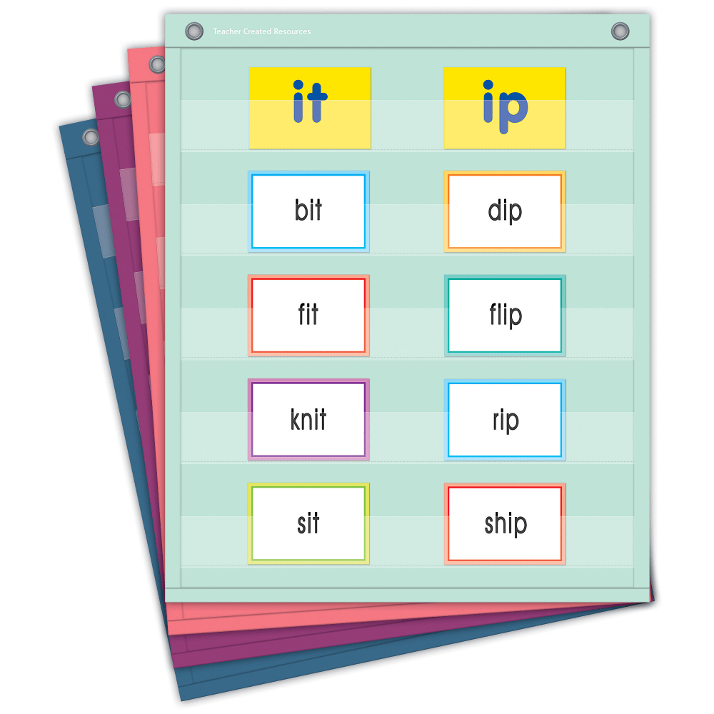 Teacher Created Resources Oh Happy Day Magnetic Mini Pocket Charts, 14in x 17in, Set Of 4 MPN:TCR20107