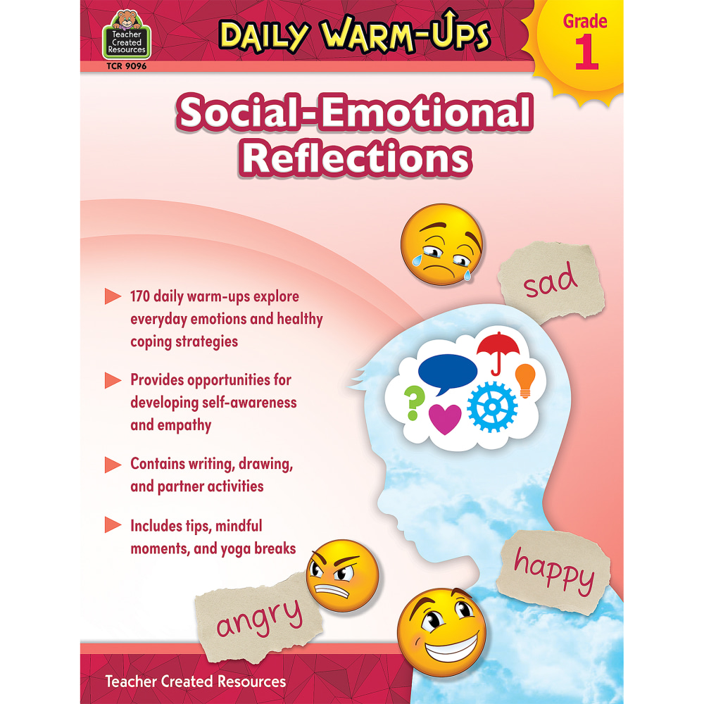 Teacher Created Resources Daily Warm-Ups: Social-Emotional Reflections, 1st Grade MPN:TCR9096