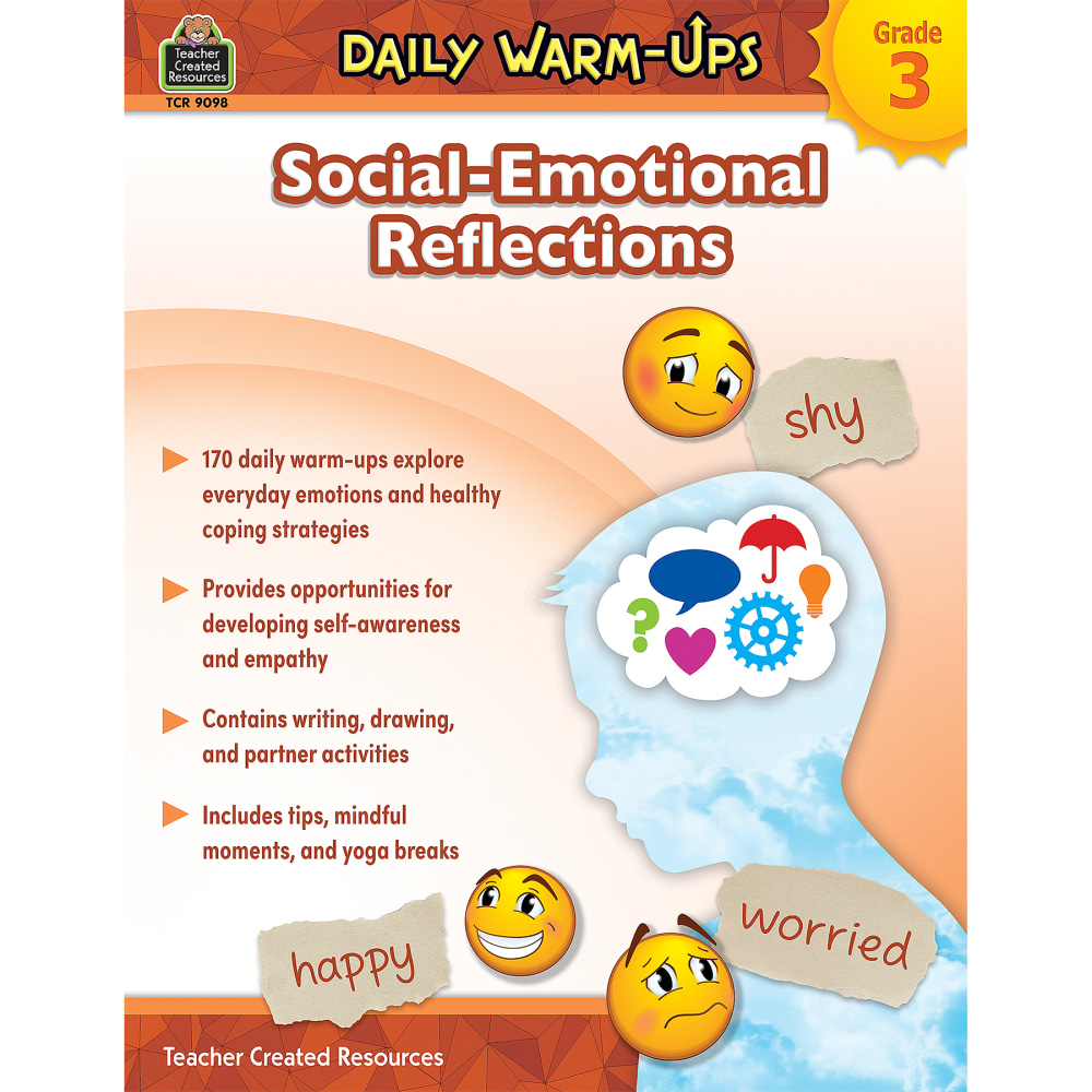 Teacher Created Resources Daily Warm-Ups: Social-Emotional Reflections, 3rd Grade MPN:TCR9098