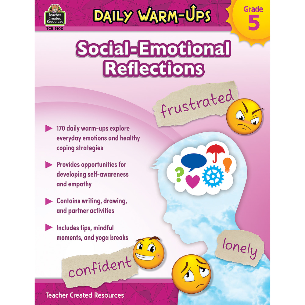 Teacher Created Resources Daily Warm-Ups: Social-Emotional Reflections, 5th Grade MPN:TCR9100