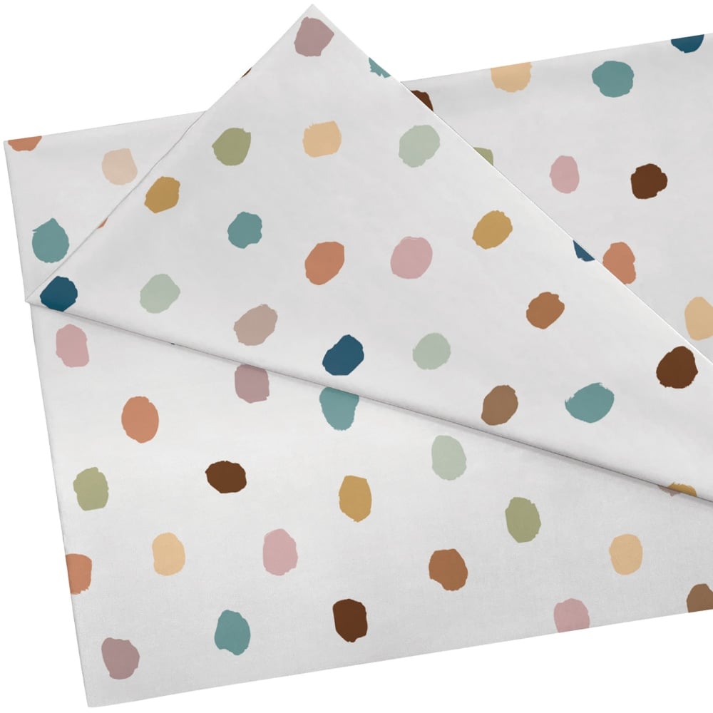 Teacher Created Resources Creative Class Fabric, 48in x 3 Yards, Everyone Is Welcome Painted Dots MPN:TCR77428