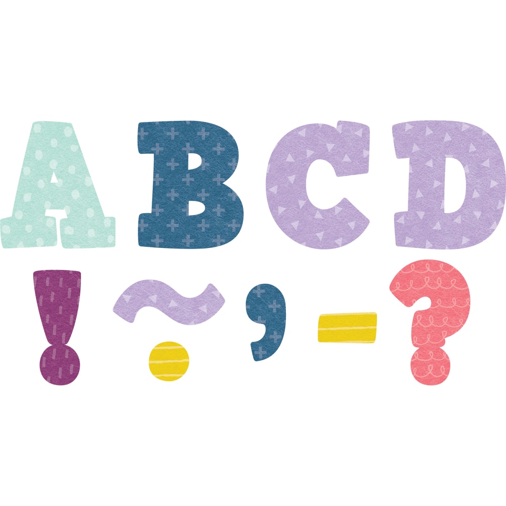 Teacher Created Resources 3in Magnetic Letters, Oh Happy Day Bold Block, Pack Of 55 Letters MPN:TCR77569