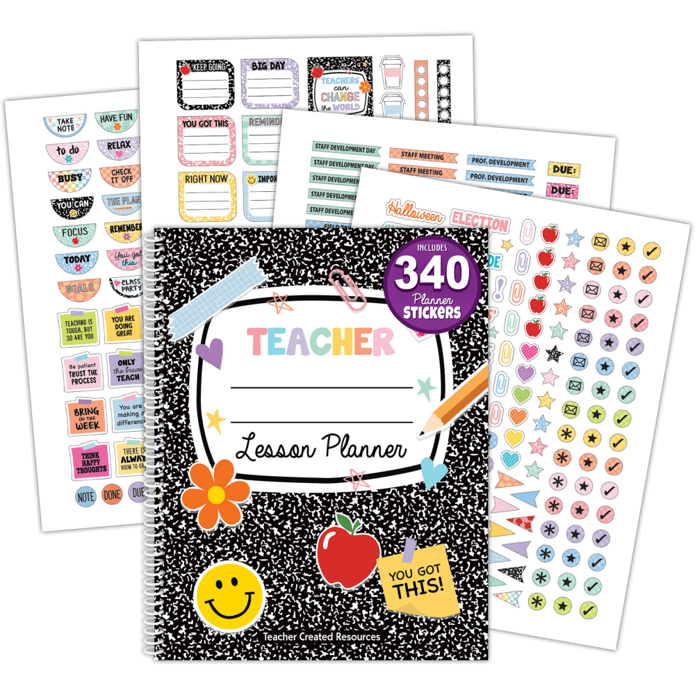 Teacher Created Resources Teacher Plan Book, Cool for School MPN:TCR9329