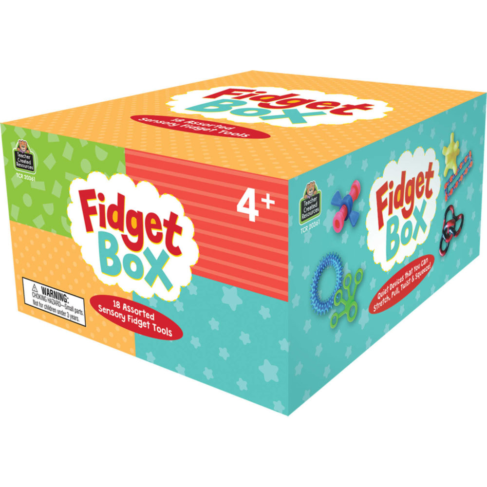 Teacher Created Resources Fidget Box, Multicolor, Set Of 18 Fidgets MPN:TCR20361