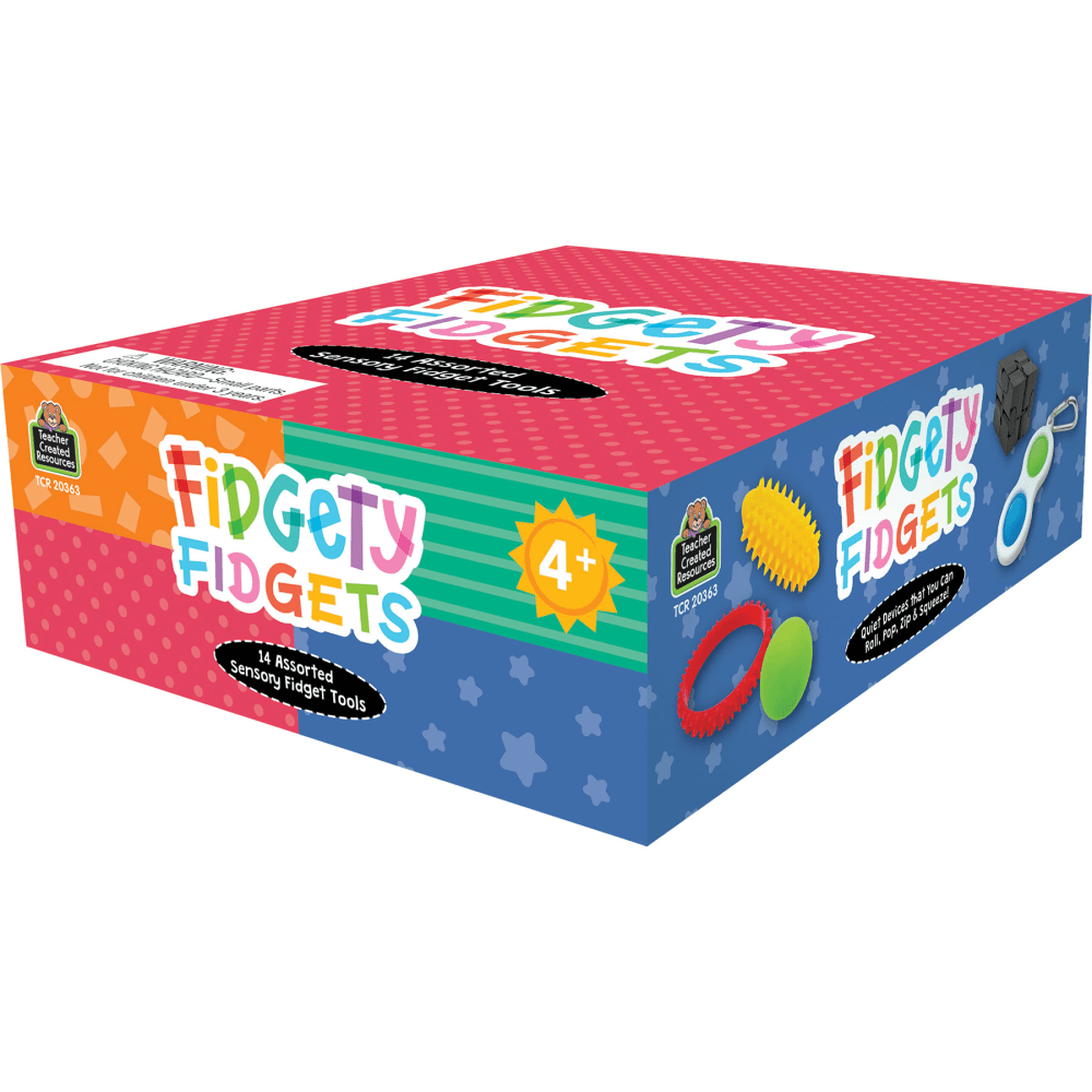 Teacher Created Resources Fidgety Fidgets, Assorted Colors, Grades 3 To 12, Set Of 14 Fidgets MPN:TCR20363