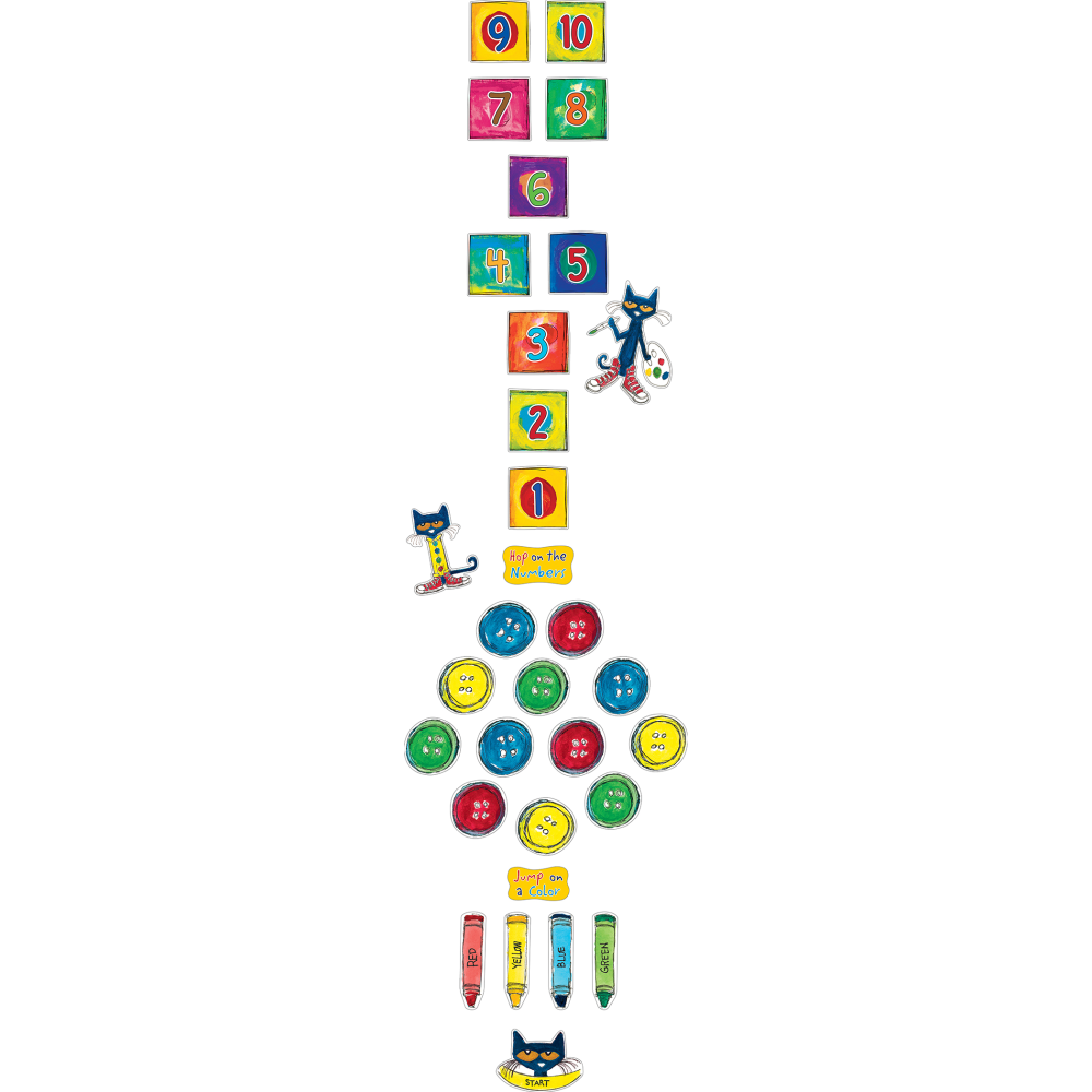 Teacher Created Resources Pete the Cat Sensory Path, Numbers and Colors MPN:TCR77541