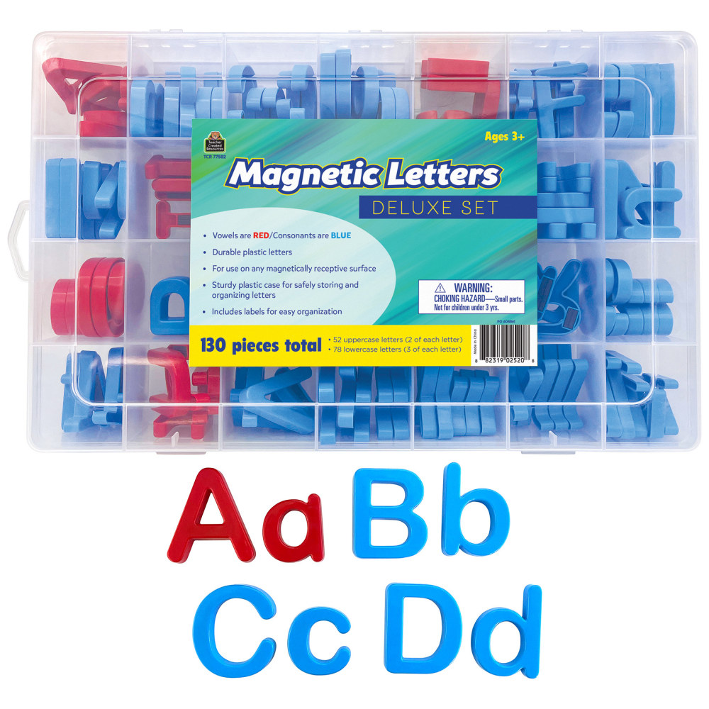 Teacher Created Resources Magnetic Letters Deluxe Set, Red/Blue MPN:TCR77582