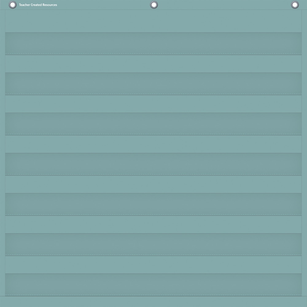 Teacher Created Resources 7 Pocket Chart, 28in x 28in, Calming Blue MPN:TCR20101