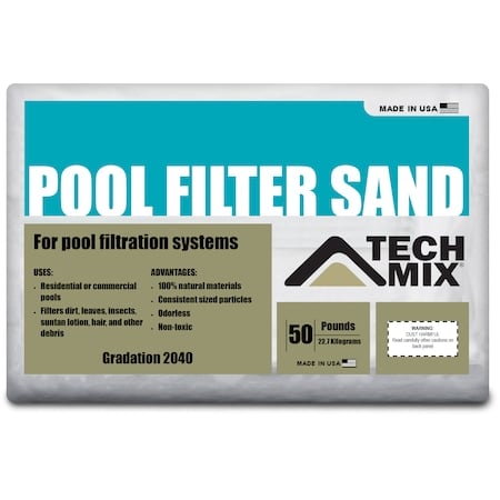 Tech-Mix Pool Filter Sand, 50lb MPN:100468