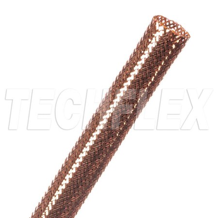 Braided Cable Sleeve, 1/2 in Inside Dia., 3/4 in Max Bundle Dia., 80 ft, Copper MPN:CXN0.50CP
