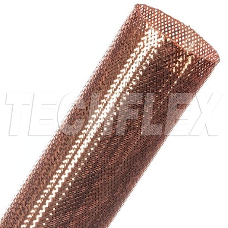 Braided Cable Sleeve, 1-1/2 in Inside Dia., 3 in Max Bundle Dia., 25 ft, Copper MPN:CXN1.50CP