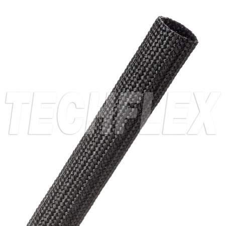 Braided Cable Sleeve, 5/8 in Inside Dia., 50 ft, Nylon, Black MPN:DBN0.63BK