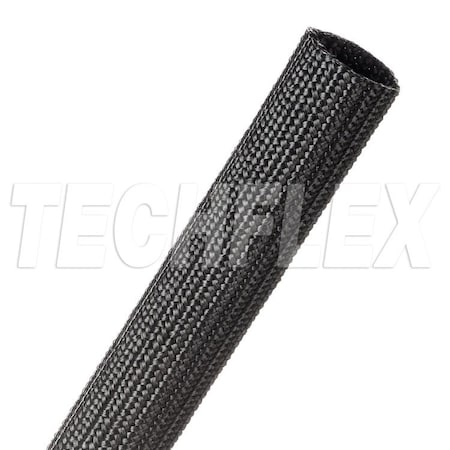 Braided Cable Sleeve, 3/4 in Inside Dia., 50 ft, Nylon, Black MPN:DBN0.75BK