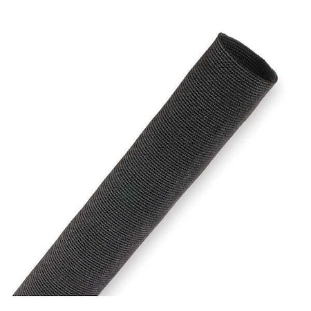 Braided Cable Sleeve, 2-7/8 in Inside Dia., 2.86 in Max Bundle Dia., 50 ft, Nylon, Black MPN:DFN2.86BK50