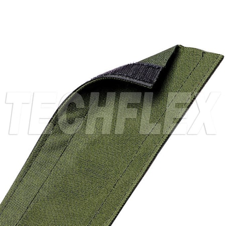 Braided Cable Wrap, 25 ft, Nylon, Green MPN:DRN4.00GN