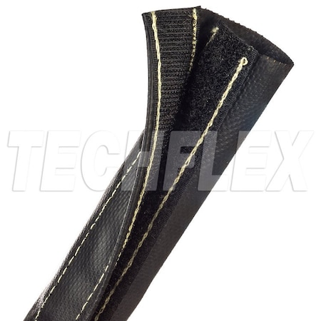 Cable Wrap, 1 in Inside Dia., 25 ft, Black MPN:DWT1.00BK