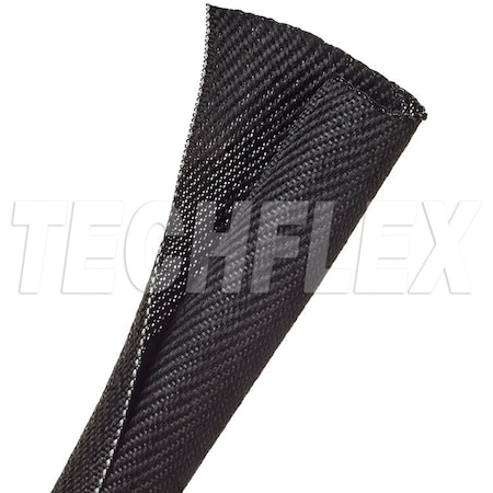 Braided Cable Wrap, 3/4 in Inside Dia., Polyester, Black; White MPN:F6V0.75TB
